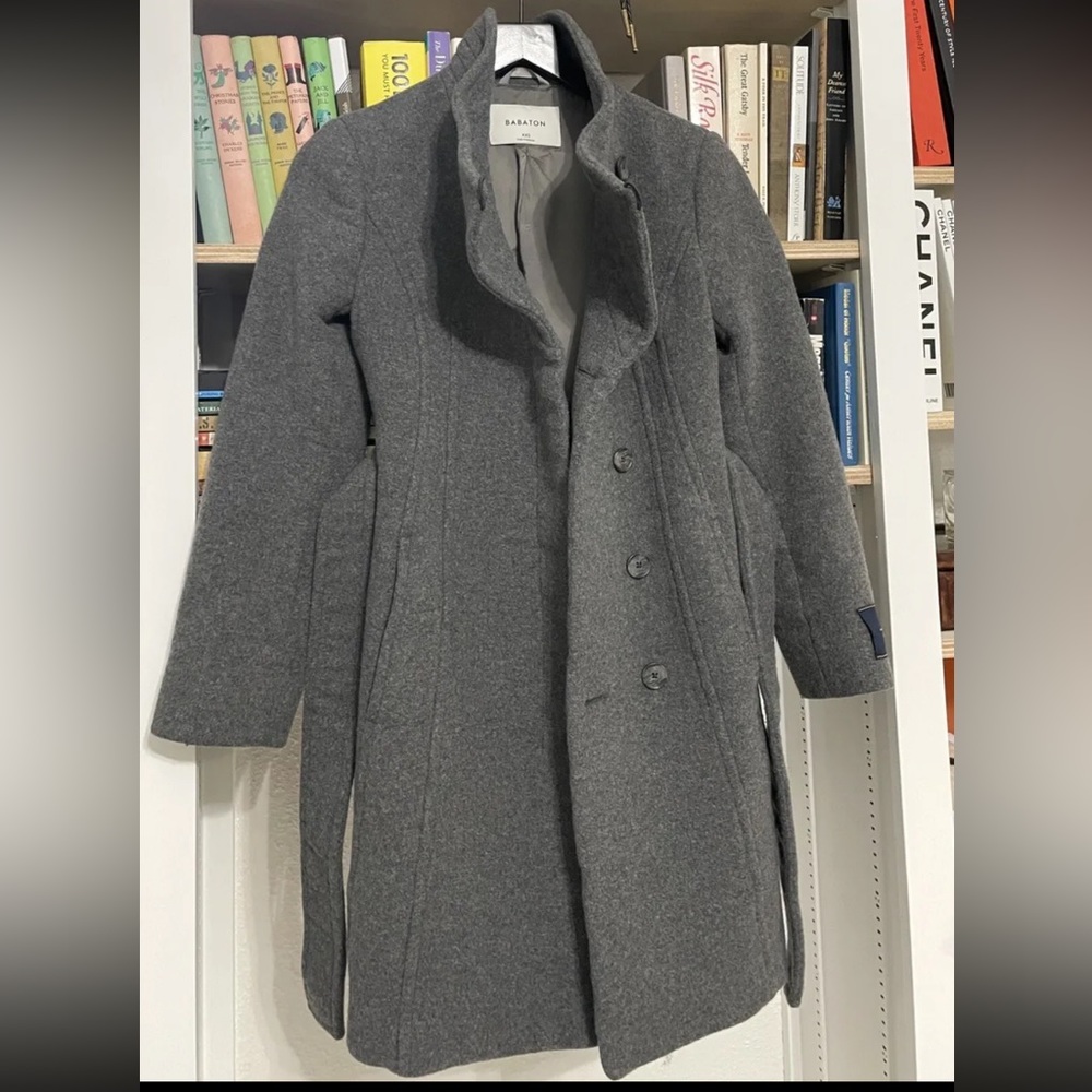 Aritzia Babaton Gray Wool Coat XXS